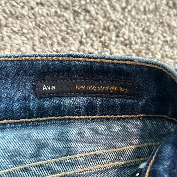 Citizens of Humanity by Jerome Dahan Size 28 Dark Blue Low Rise Straight Jeans - Picture 5 of 10